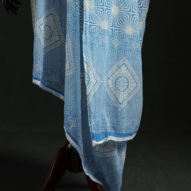 Cotton jaipur printed dupatta 01 - handcrafted