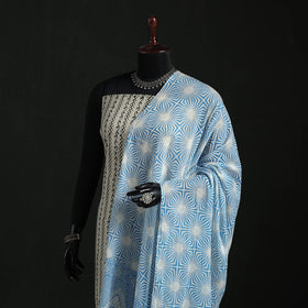 Cotton jaipur printed dupatta 01 - handcrafted