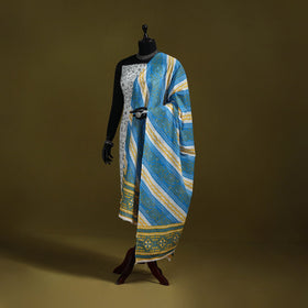 Cotton jaipur printed dupatta 13 - handcrafted
