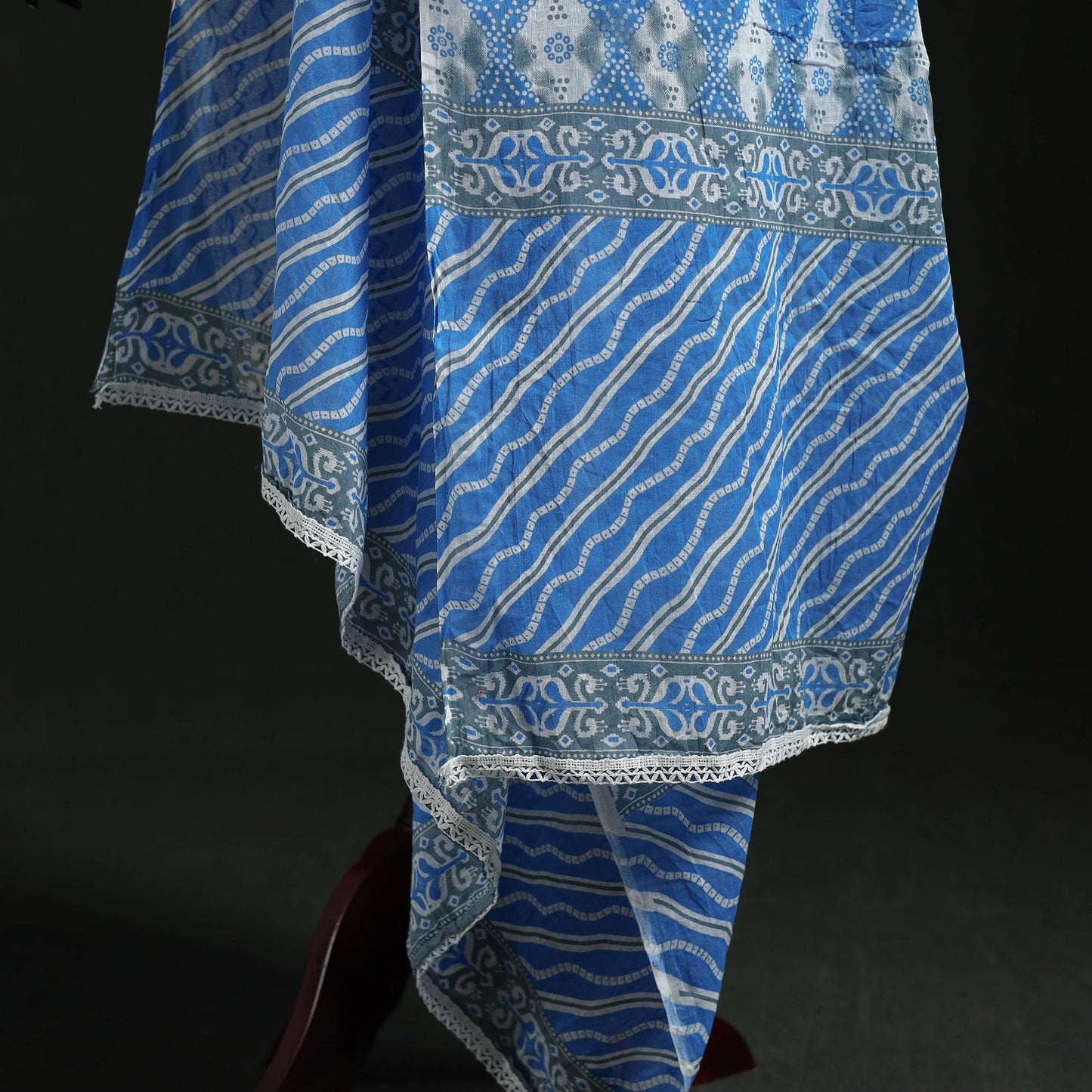 Cotton jaipur printed dupatta 17 - handcrafted
