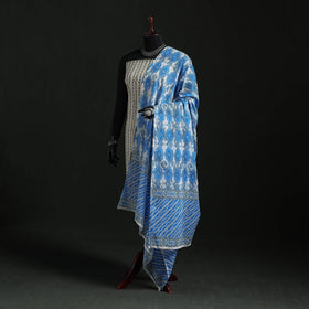 Cotton jaipur printed dupatta 17 - handcrafted