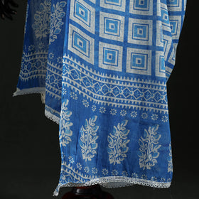 Cotton jaipur printed dupatta 22 - handcrafted