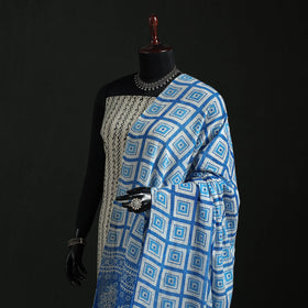 Cotton jaipur printed dupatta 22 - handcrafted