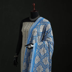 Cotton jaipur printed dupatta 25 - handcrafted