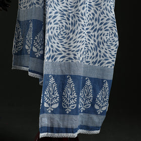 Cotton jaipur printed dupatta 34 - handcrafted
