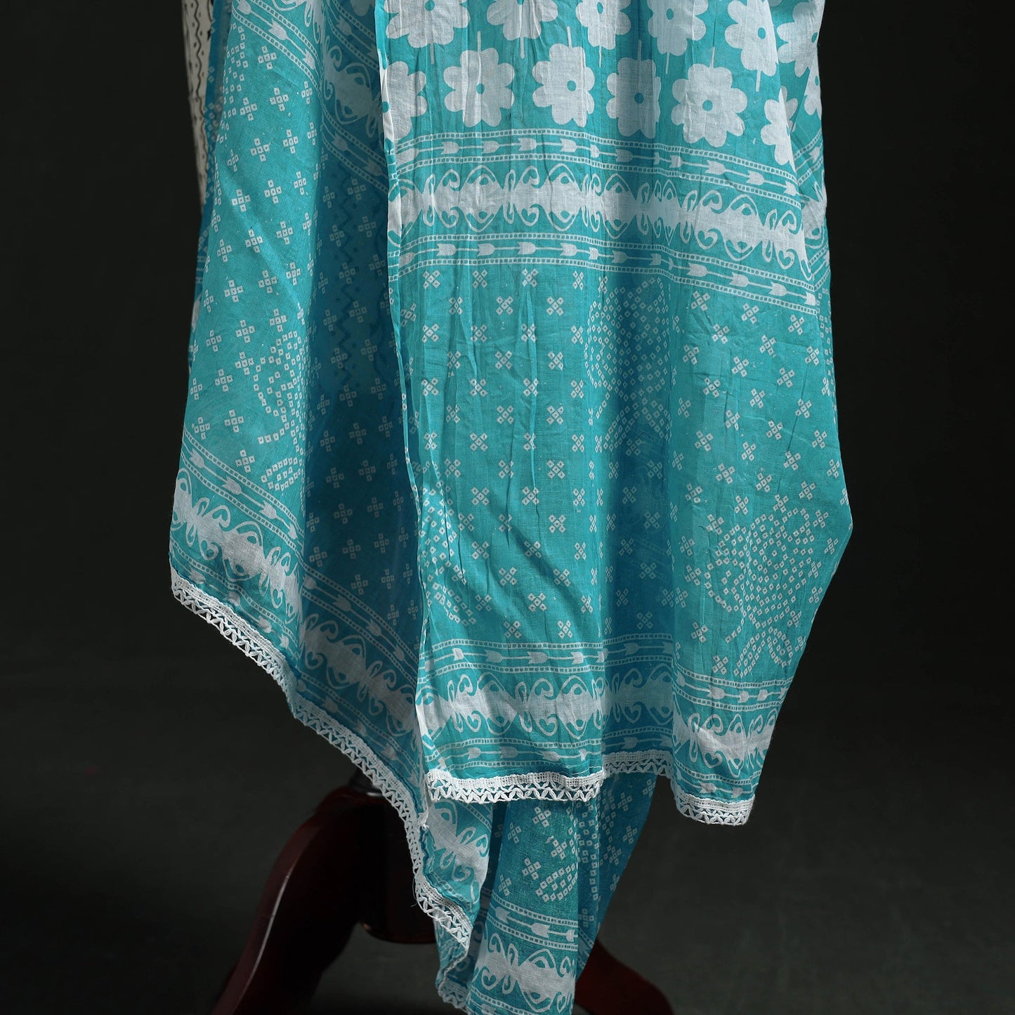Cotton jaipur printed dupatta 43 - handcrafted