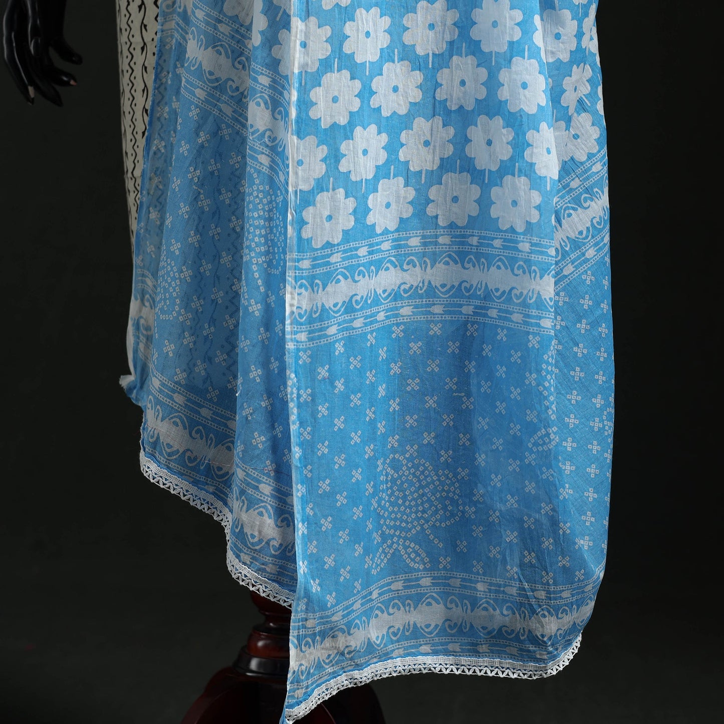 Cotton jaipur printed dupatta 46 - handcrafted