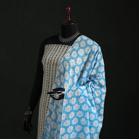 Cotton jaipur printed dupatta 46 - handcrafted