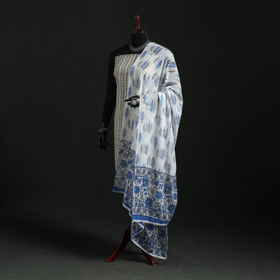 Cotton jaipur printed dupatta 55 - handcrafted