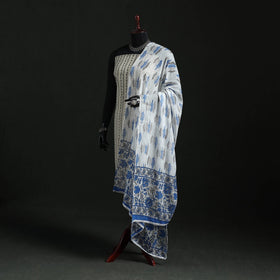Cotton jaipur printed dupatta 55 - handcrafted
