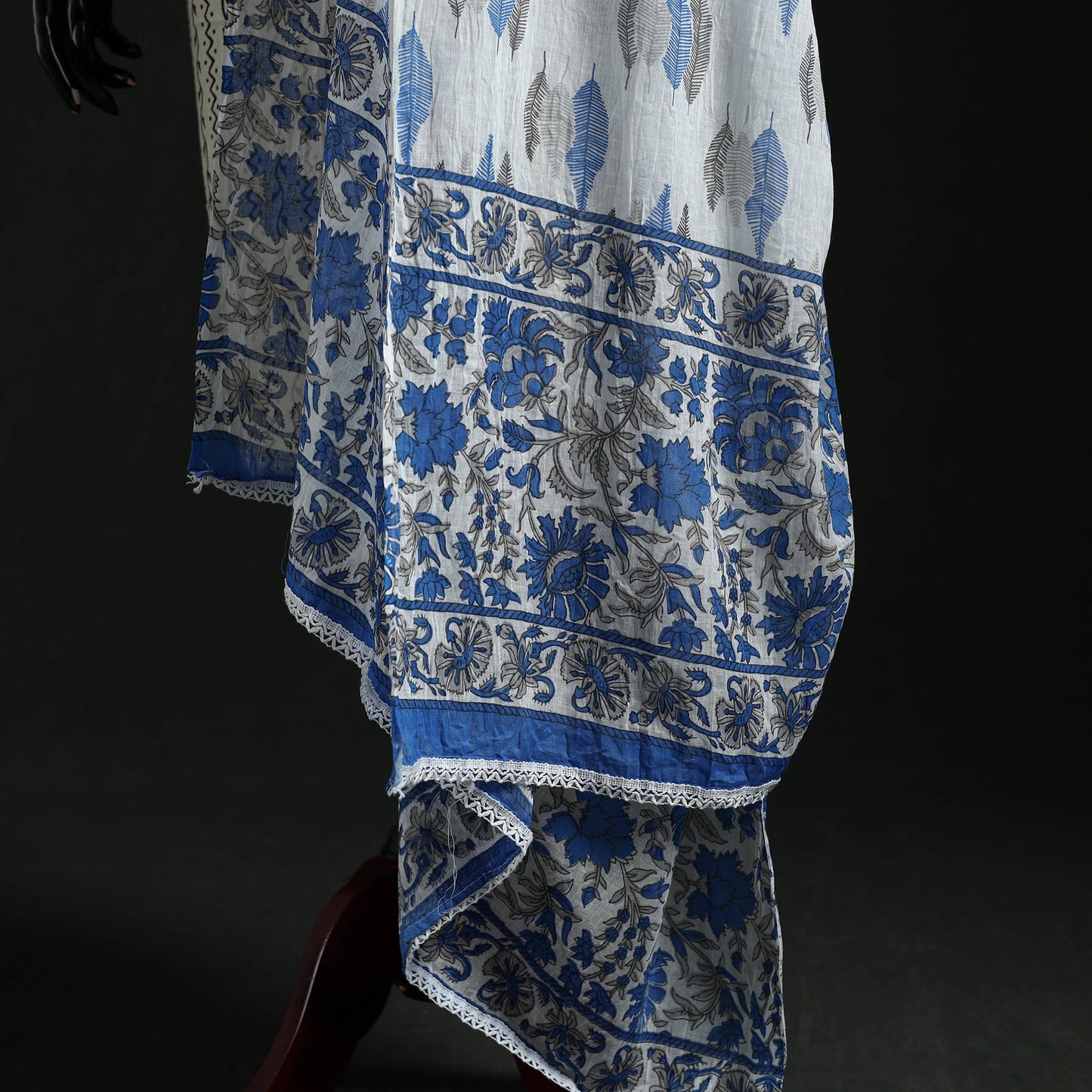 Cotton jaipur printed dupatta 55 - handcrafted