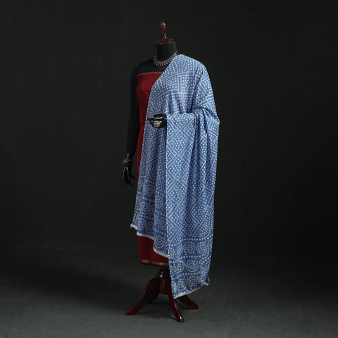 Cotton jaipur printed dupatta 56 - handcrafted