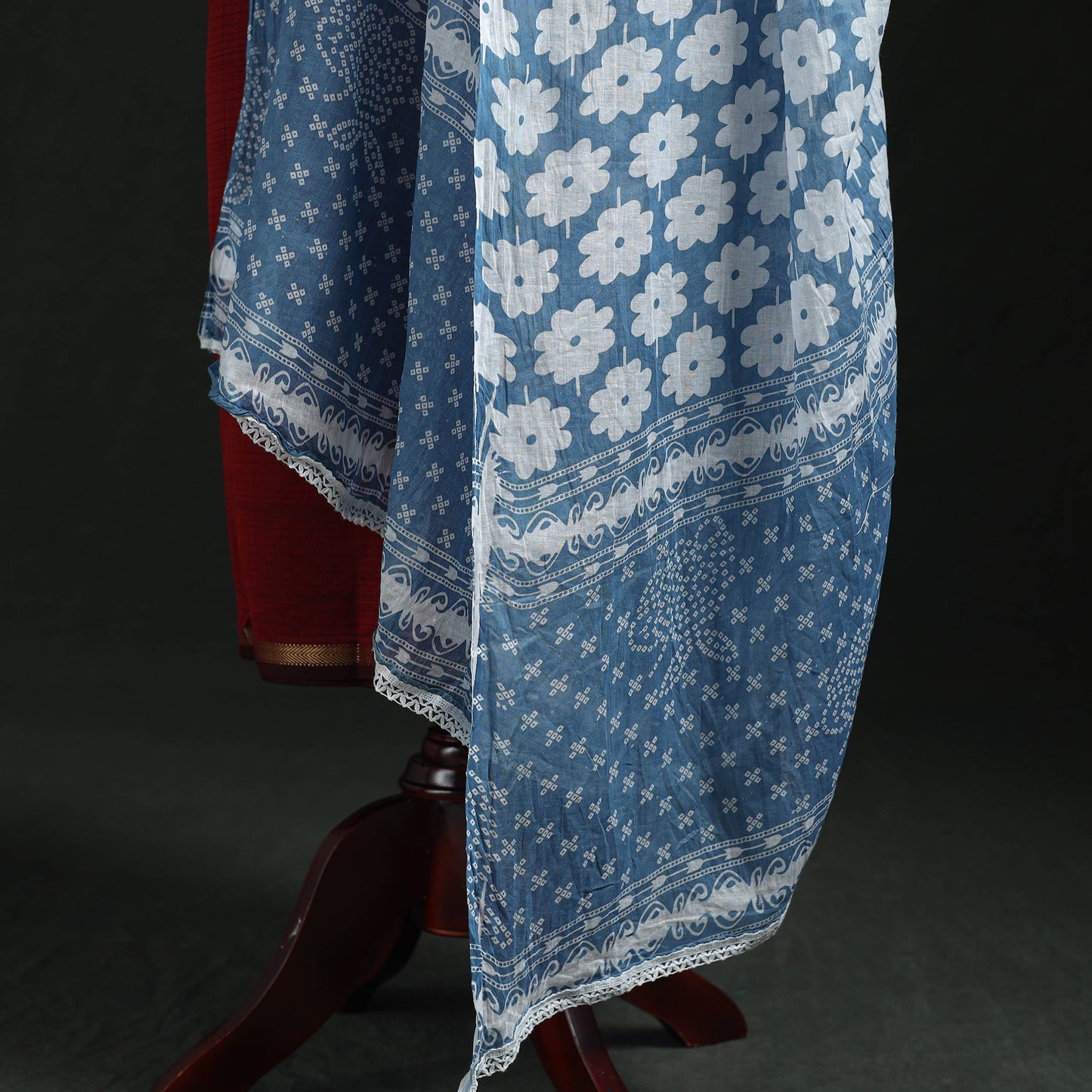 Cotton jaipur printed dupatta 59 - handcrafted