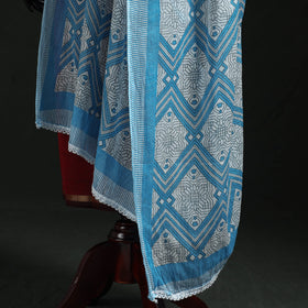 Cotton jaipur printed dupatta 67 - handcrafted