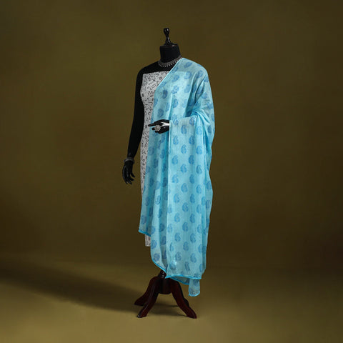 Cotton jaipur printed dupatta 69 - handcrafted
