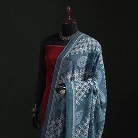 Cotton jaipur printed dupatta 71 - handcrafted
