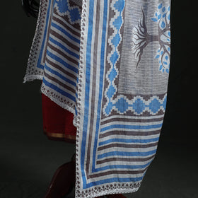 Cotton jaipur printed dupatta 87 - handcrafted