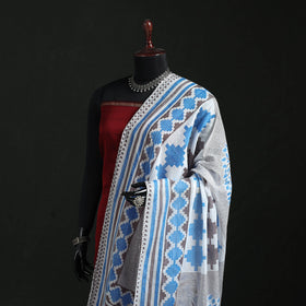 Cotton jaipur printed dupatta 87 - handcrafted