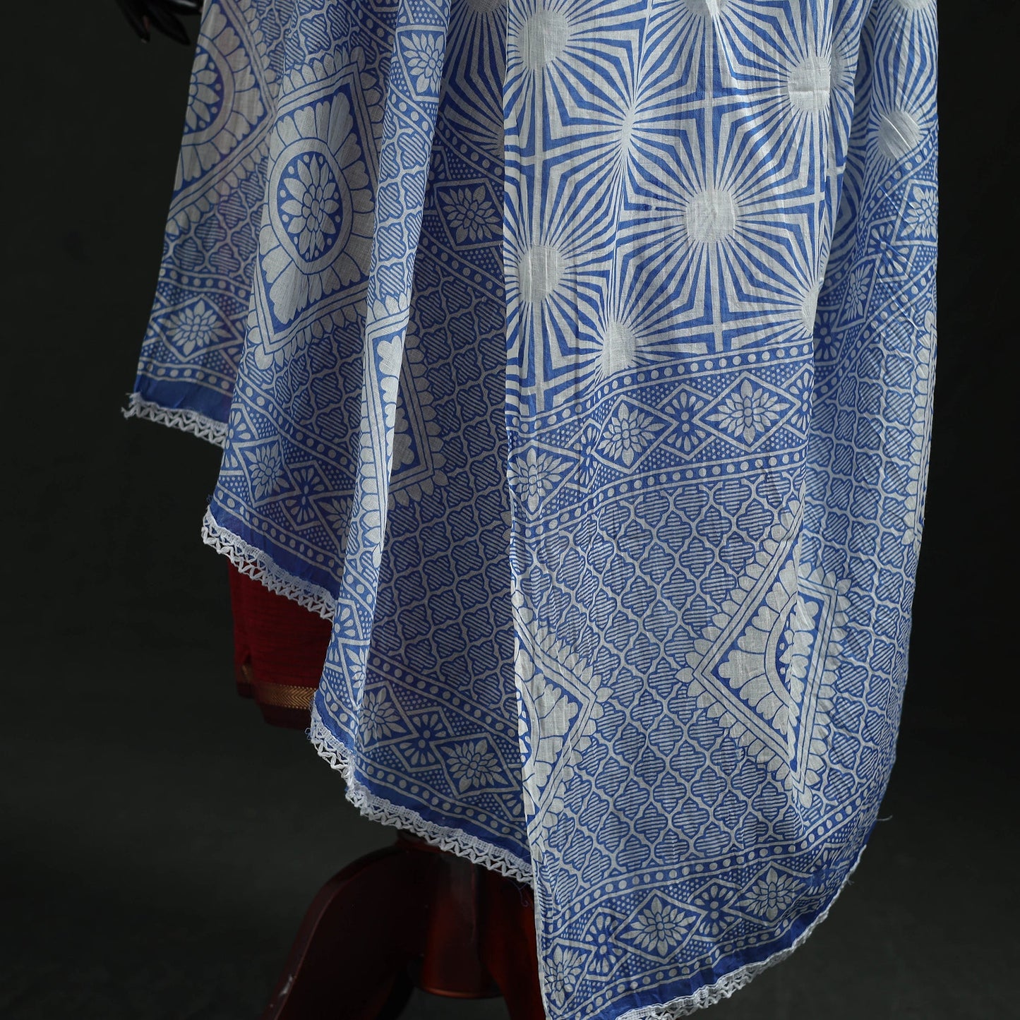 Cotton jaipur printed dupatta 89 - handcrafted