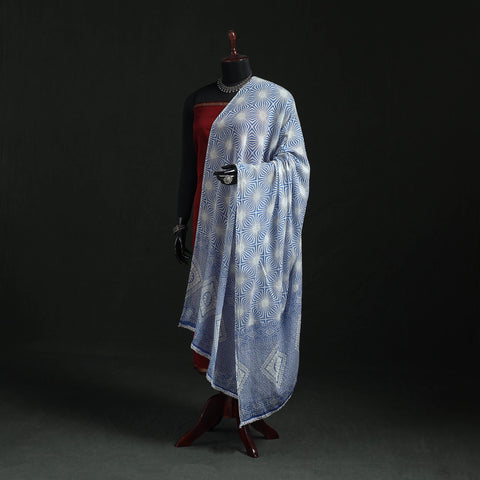 Cotton jaipur printed dupatta 89 - handcrafted