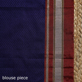 Cotton khun saree with chikki paras border 03 - handcrafted