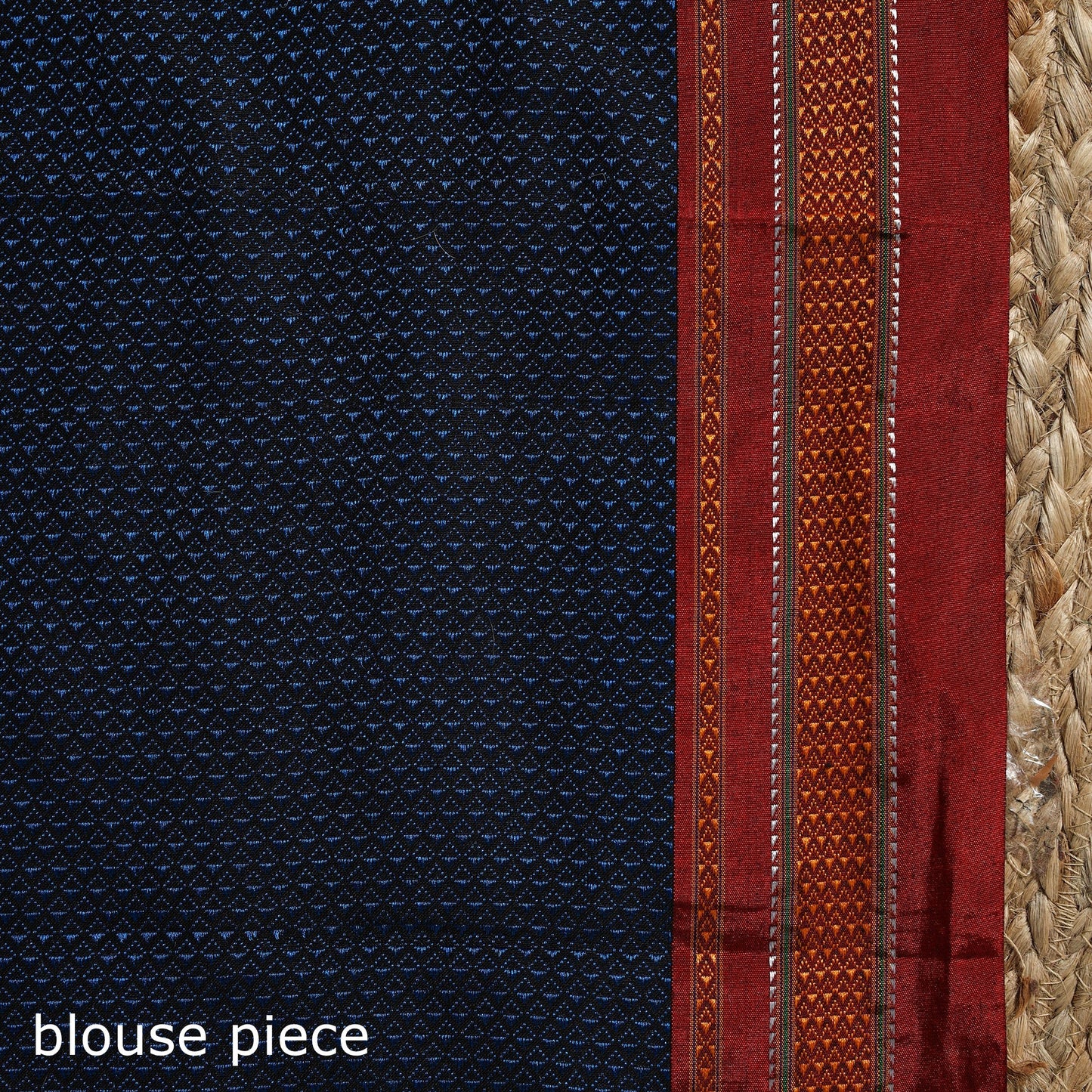 Cotton khun saree with chikki paras border 04 - handcrafted