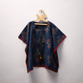 Blue Ajrakh Block Print Cotton Kids Kaftan (3-4 Years)