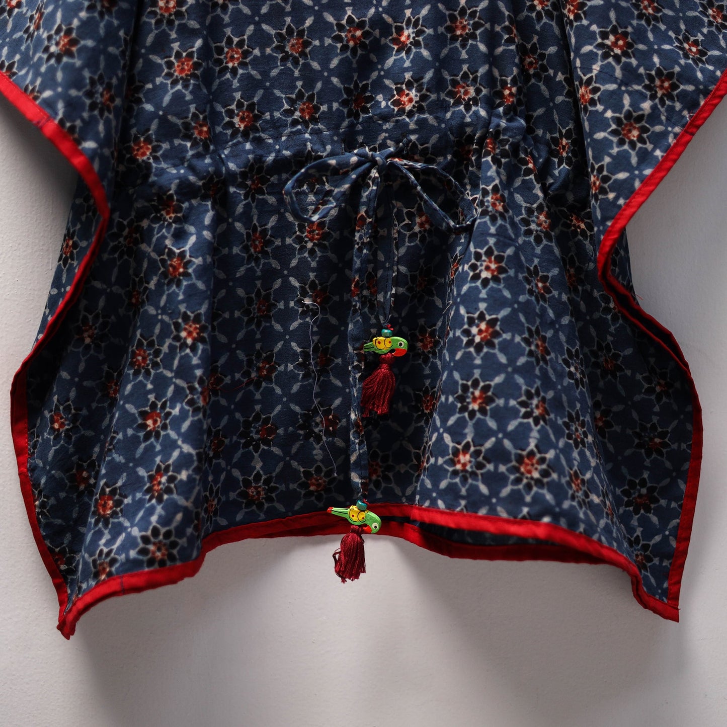 Blue - cotton kids kaftan (3-4 years) 07 - handcrafted