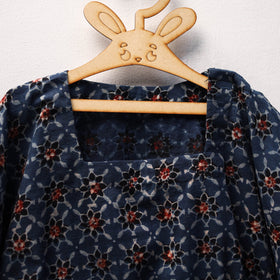 Blue - cotton kids kaftan (3-4 years) 07 - handcrafted