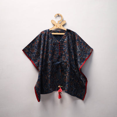 Blue - cotton kids kaftan (3-4 years) 13 - handcrafted