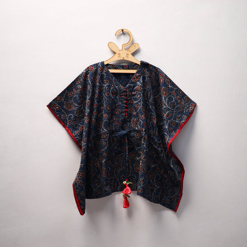Blue - cotton kids kaftan (3-4 years) 13 - handcrafted
