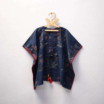 Blue - cotton kids kaftan (3-4 years) 42 - handcrafted