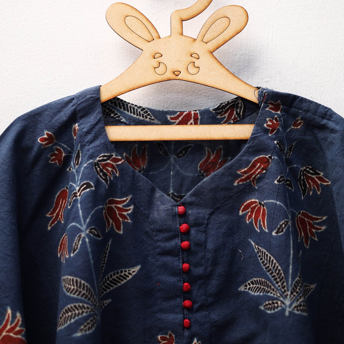 Blue - cotton kids kaftan (3-4 years) 42 - handcrafted