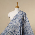 Blue - cotton kutch batik fabric 35 - handcrafted