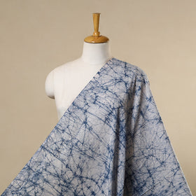 Blue - cotton kutch batik fabric 35 - handcrafted