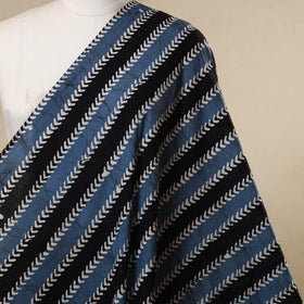 Blue - cotton kutch batik fabric 19 - handcrafted