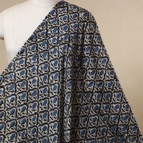 Blue - cotton kutch batik fabric 21 - handcrafted