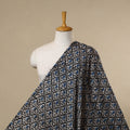 Blue - cotton kutch batik fabric 21 - handcrafted
