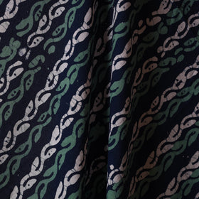Blue - cotton kutch batik fabric 23 - handcrafted