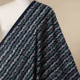 Blue - cotton kutch batik fabric 23 - handcrafted