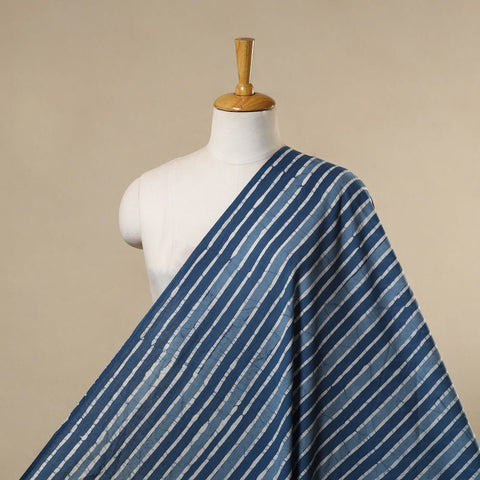Blue - cotton kutch batik fabric 34 - handcrafted