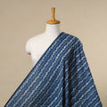 Blue - cotton kutch batik fabric 37 - handcrafted