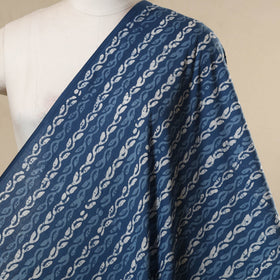 Blue - cotton kutch batik fabric 37 - handcrafted