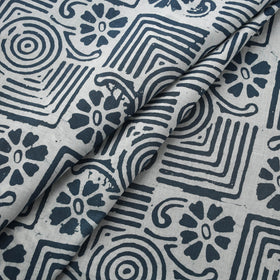 Cotton kutch hand block batik print fabric 11 - handcrafted