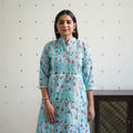 Buy Blue Sanganeri Print Kurta for Women Online