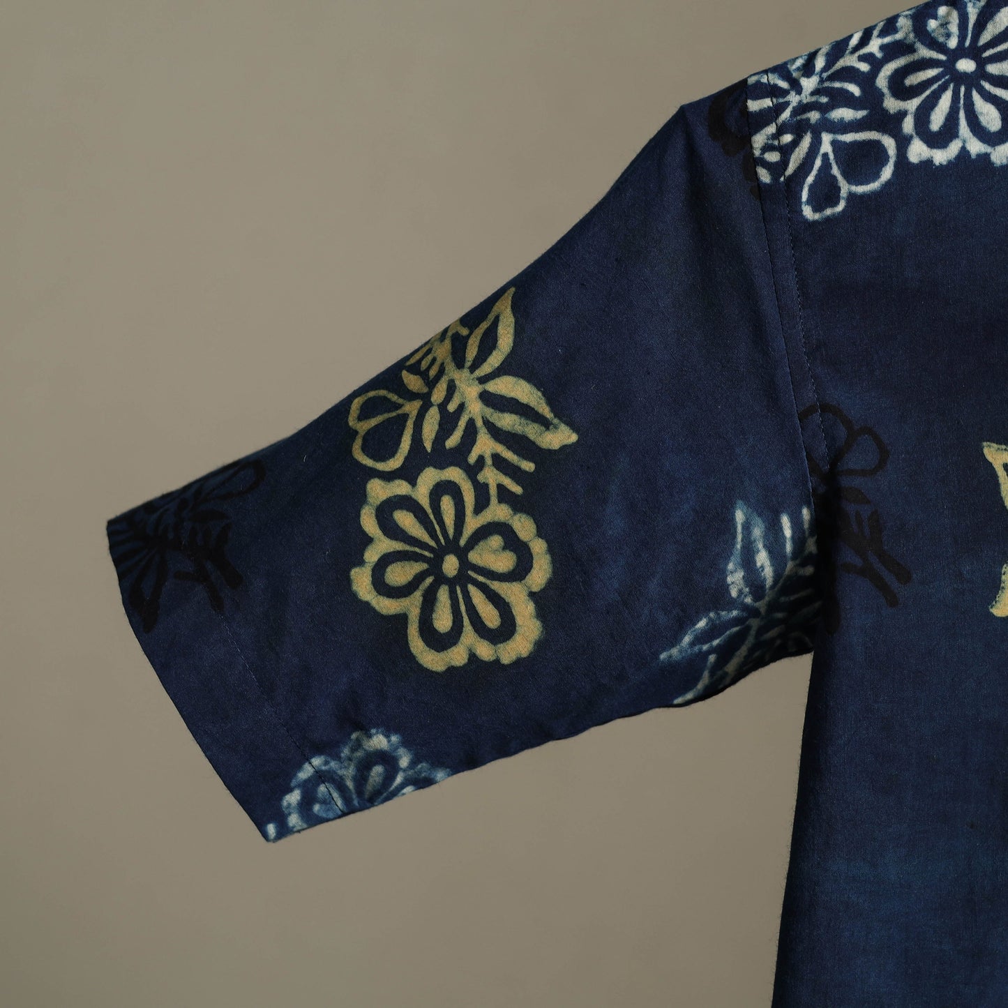 Blue - cotton men half sleeve shirt 12 - handcrafted