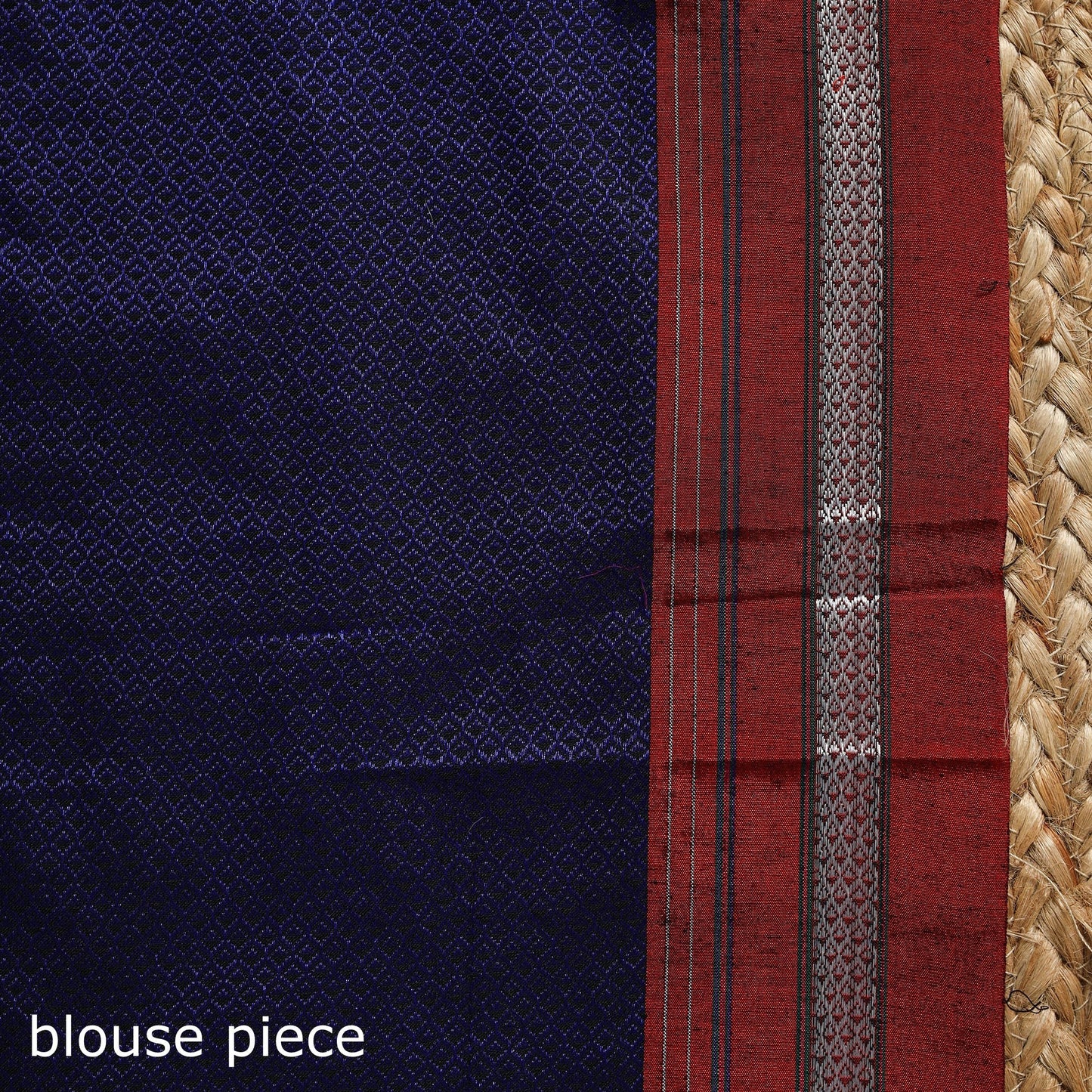 Cotton nath work khun saree 23 - handcrafted