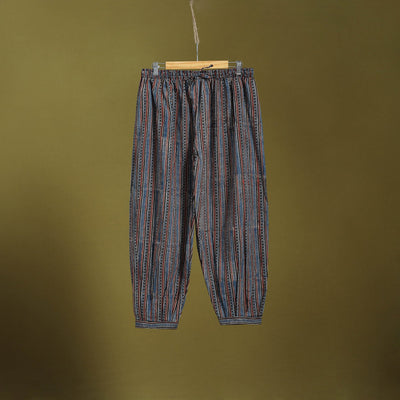 Blue - cotton natural dyed afghani salwar 15 - handcrafted