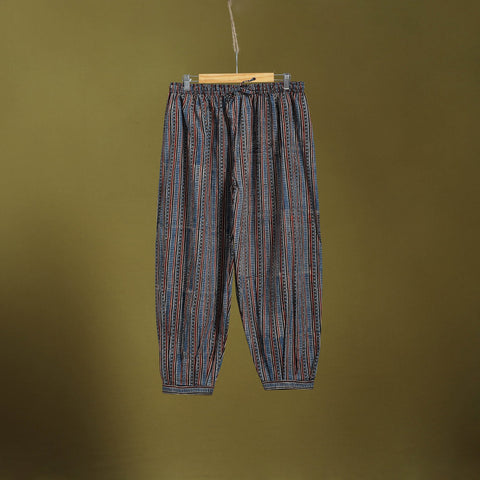 Blue - cotton natural dyed afghani salwar 15 - handcrafted