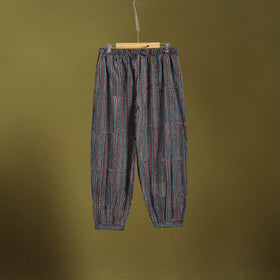 Blue - cotton natural dyed afghani salwar 15 - handcrafted